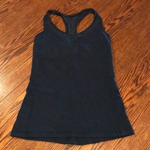 Lululemon navy blue tank top size 4